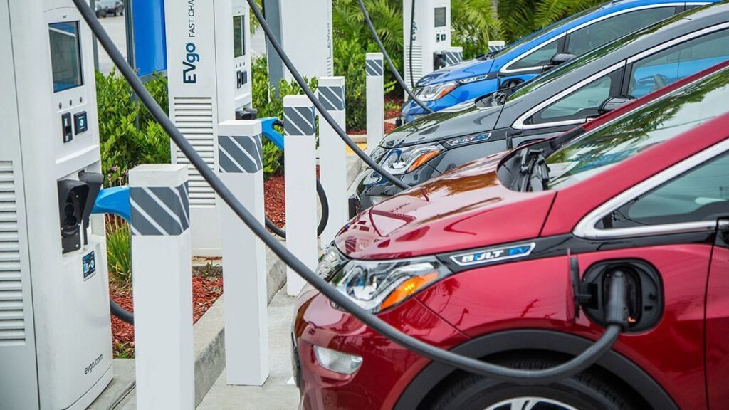 Different types of electric vehicle charging stations

